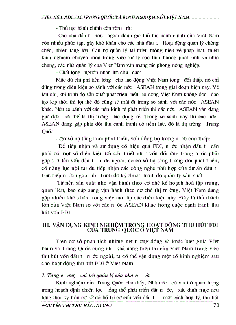 image for page Vận dụng kinh nghiệm trong hoạt động thu hút FDI của trung quốc ở Việt Nam