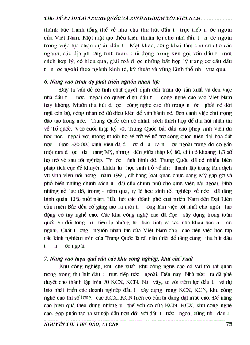 image for page Vận dụng kinh nghiệm trong hoạt động thu hút FDI của trung quốc ở Việt Nam