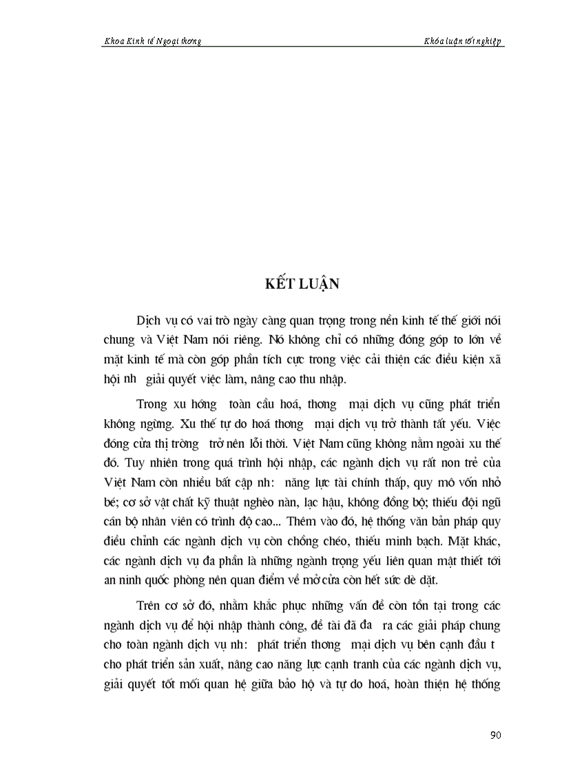 image for page Các giải pháp mở cửa thị trường dịch vụ Việt Nam trong tiến trình hội nhập GATS