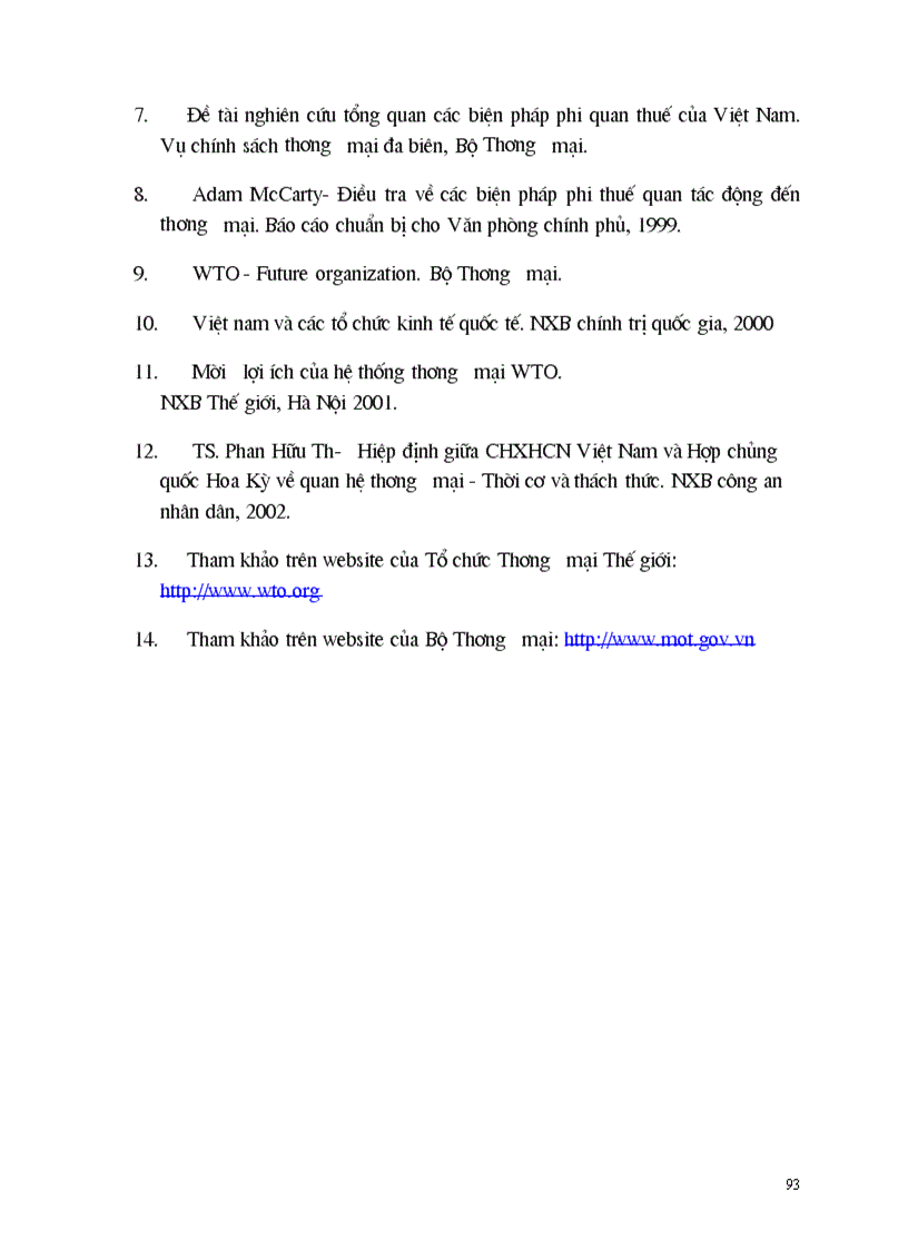 image for page Các biện pháp phi thuế quan và lộ trình cắt giảm của Việt Nam trong quá trình gia nhập Tổ chức Thương mại Thế giới WTO tới năm 2010