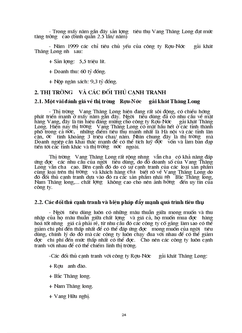 image for page Biện pháp cơ bản nhằm mở rộng và phát triển thị trường của công ty Rượu NGK Thăng Long