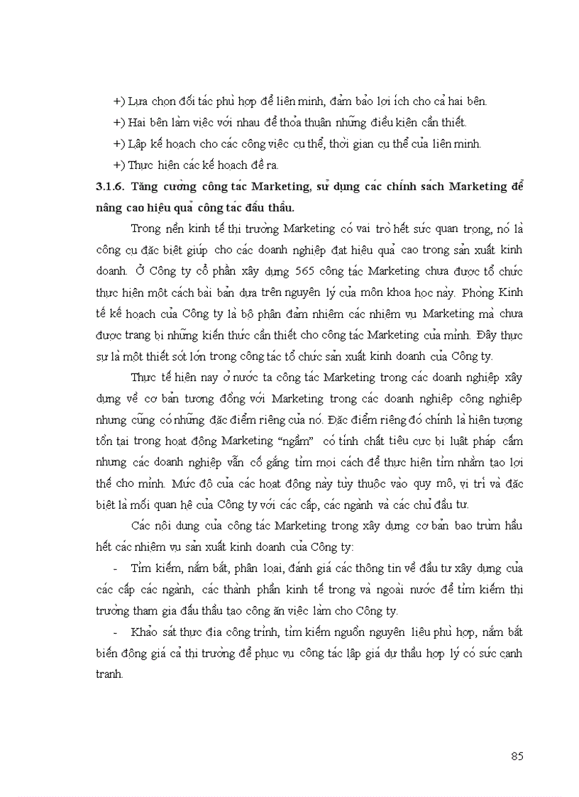 image for page Một số giải pháp nâng cao khả năng cạnh tranh trong đấu thầu xây lắp ở công ty cổ phần xây dựng 565 1