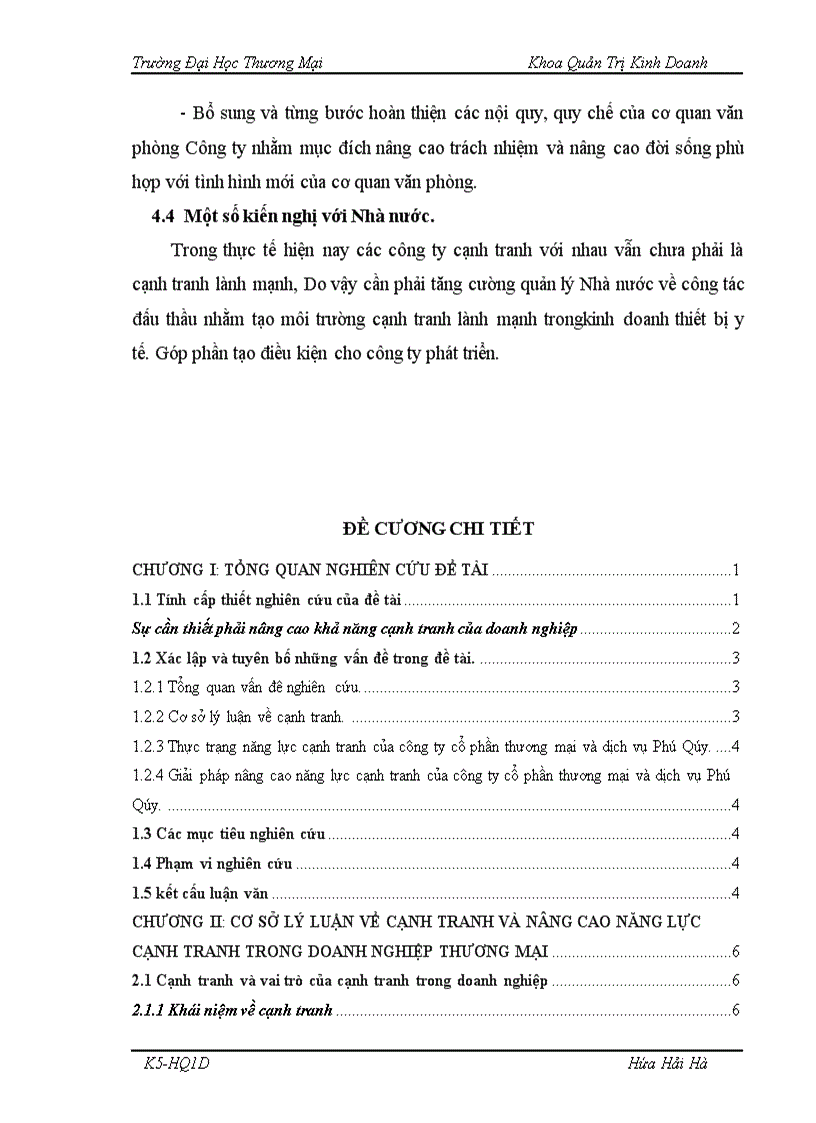 image for page Nâng cao năng lực cạnh tranh của công ty cổ phần thương mại và dịch vụ Phú Qúy 1