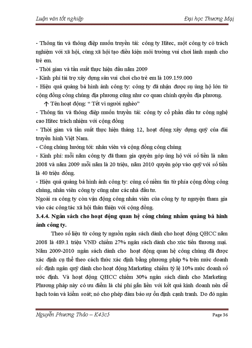 image for page Phát triển hoạt động qhcc pr nhằm quảng bá hình ảnh công ty cổ phần đầu tư công nghệ cao hitec trên thị trường miền bắc