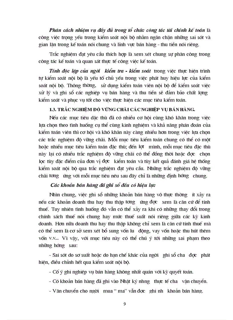 image for page Kiểm toán chu trình bán hàng và thu tiền trong quy trình kiểm toán Báo cáo tài chính do Công ty Kiểm toán và dịch vụ Tin học thực hiện 1