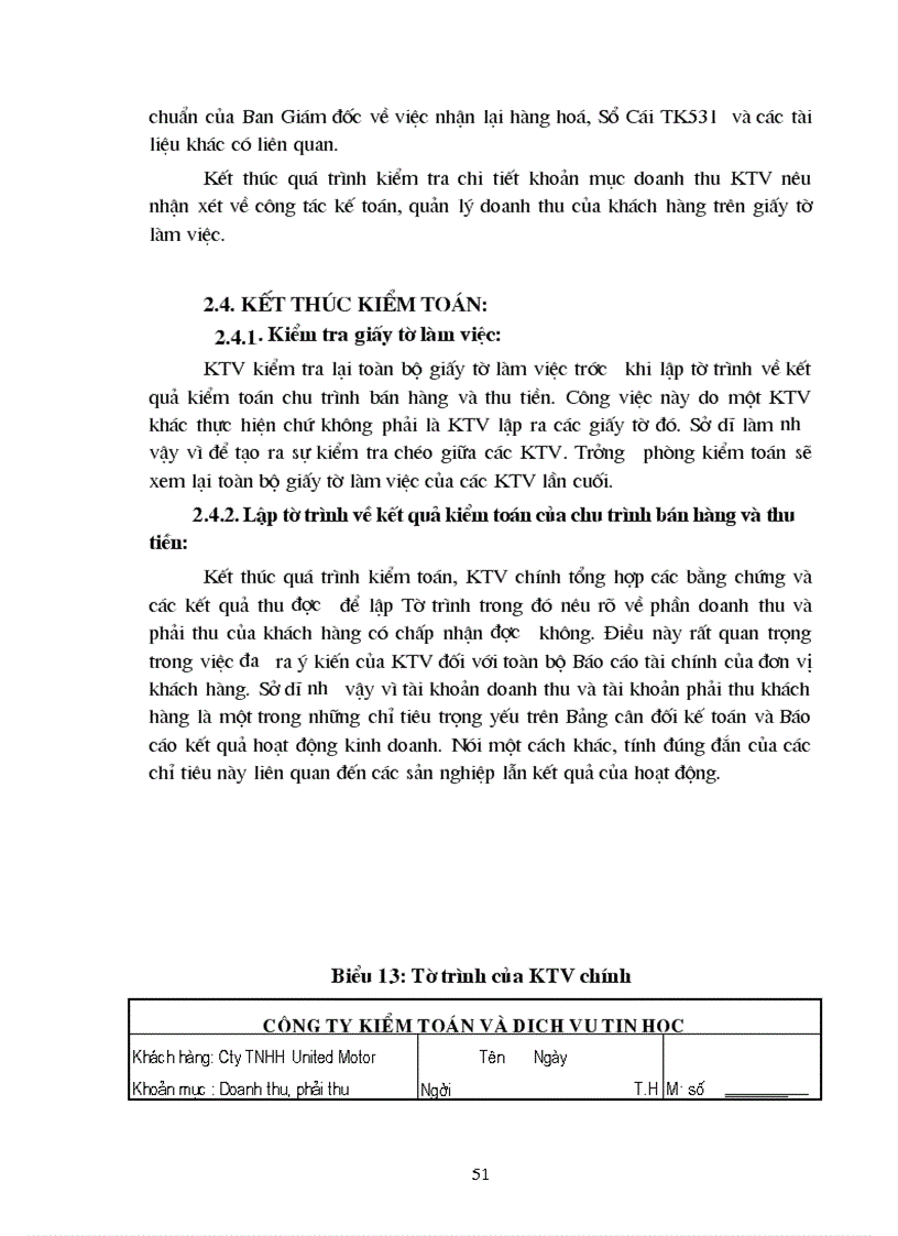 image for page Kiểm toán chu trình bán hàng và thu tiền trong quy trình kiểm toán Báo cáo tài chính do Công ty Kiểm toán và dịch vụ Tin học thực hiện 1