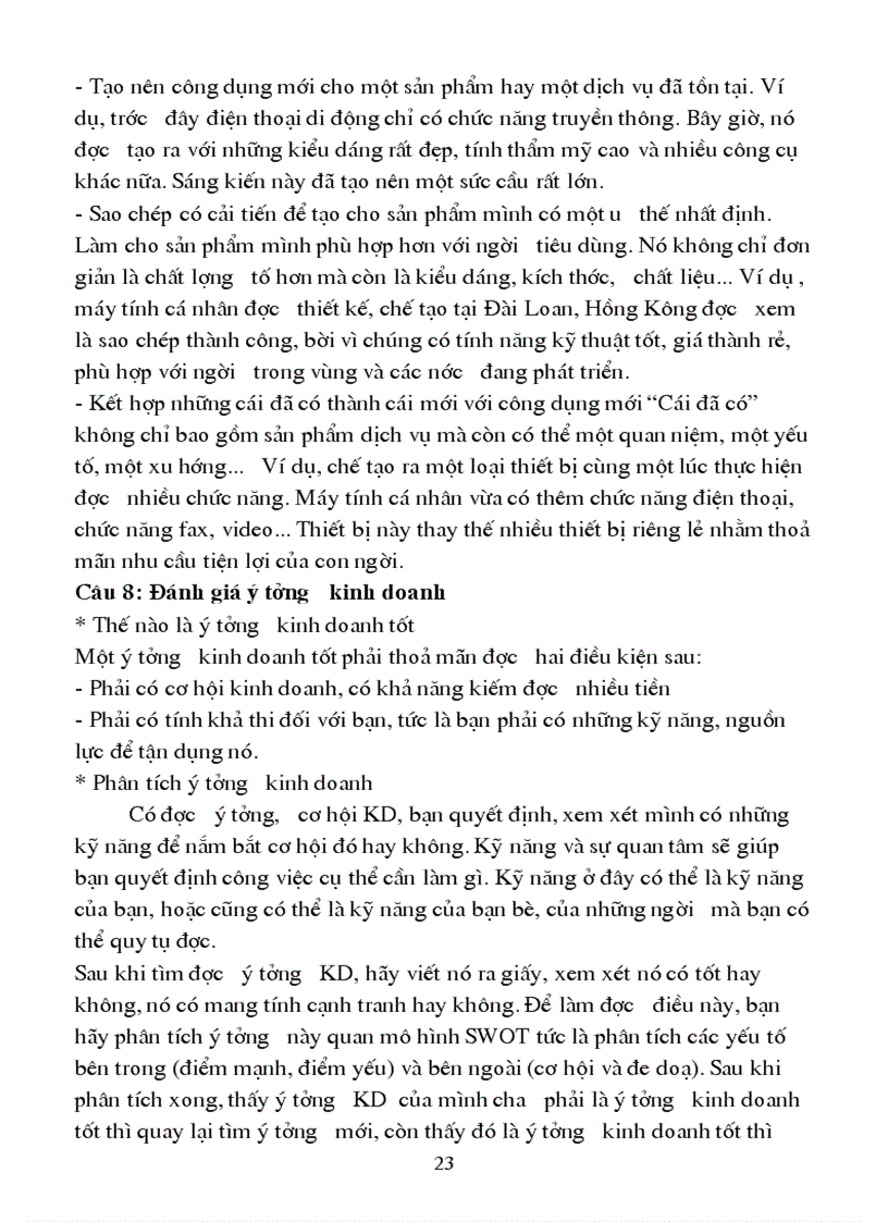 image for page Đề cương ôn tập môn khởi sự kinh doanh