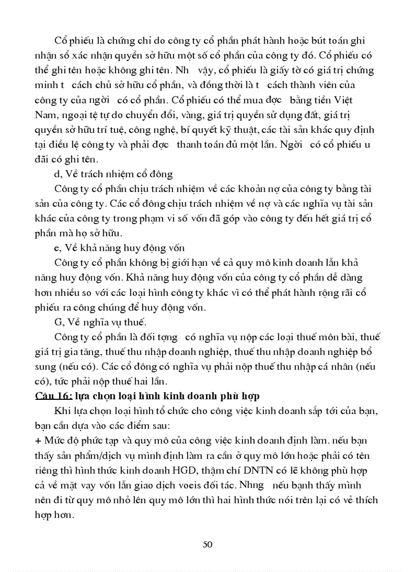 image for page Đề cương ôn tập môn khởi sự kinh doanh