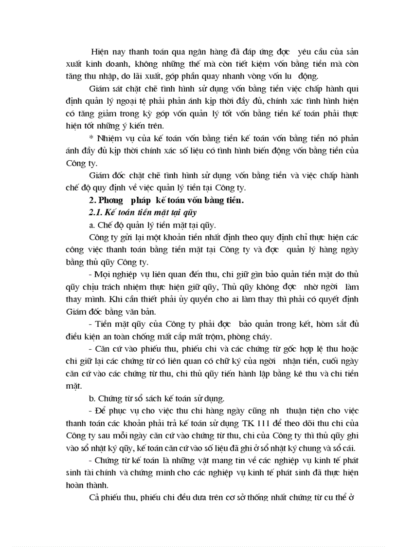 image for page Nội dung chuyên đề kế toán vốn bằng tiền tại Công ty TNHH Tấn Khoa