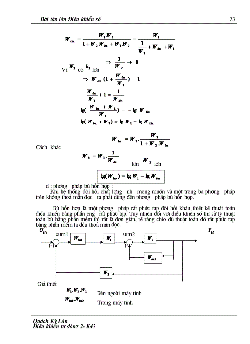 image for page Phân tích chất lượng hệ thống điều khiển số 1