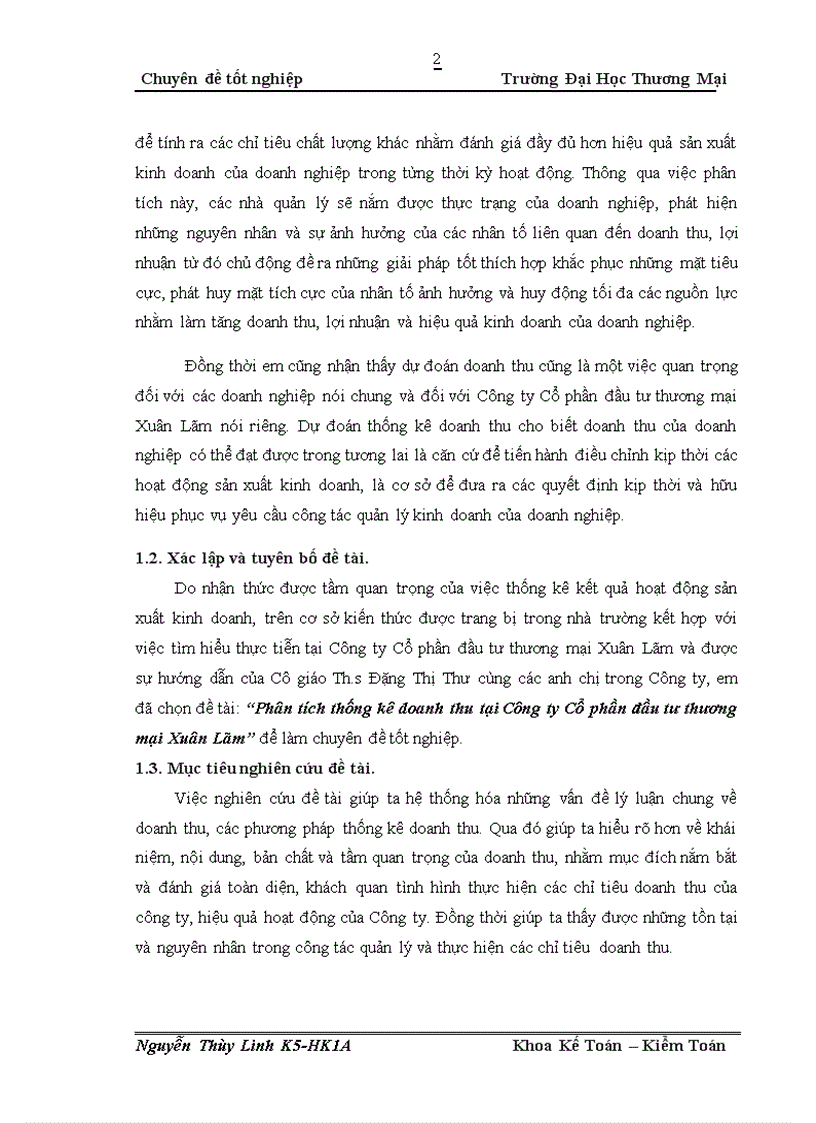 image for page Phương pháp nghiên cứu và phân tích thực trạng doanh thu tại công cp đầu tư thương mại xuân lãm
