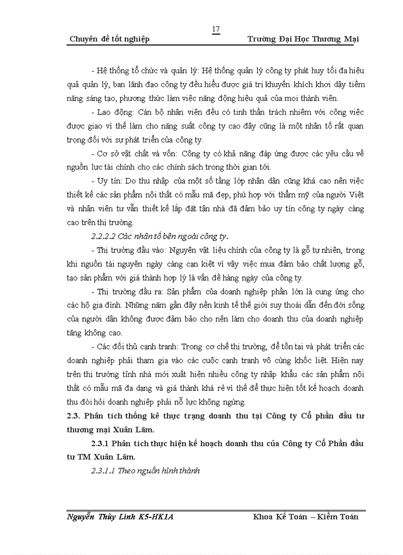 image for page Phương pháp nghiên cứu và phân tích thực trạng doanh thu tại công cp đầu tư thương mại xuân lãm