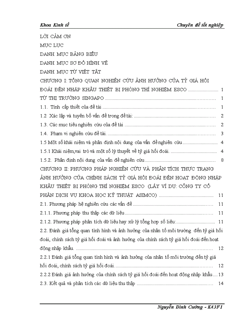 image for page Phân tích ảnh hưởng của tỷ gia hối đoái đến hoạt động nhập khẩu thiết bị phòng thí nghiệm ESCO từ thị trường Singapo lấy ví dụ Công ty cổ phần dịch vụ khoa học kỹ thuật ASIMCO 1