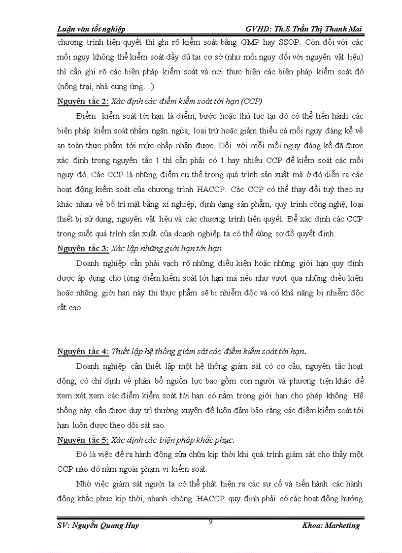 image for page Tăng cường hiệu lực hệ thống quản lý chất lượng theo HACCP tại công ty TNHH chế biến hoa quả Hồng Lam 1
