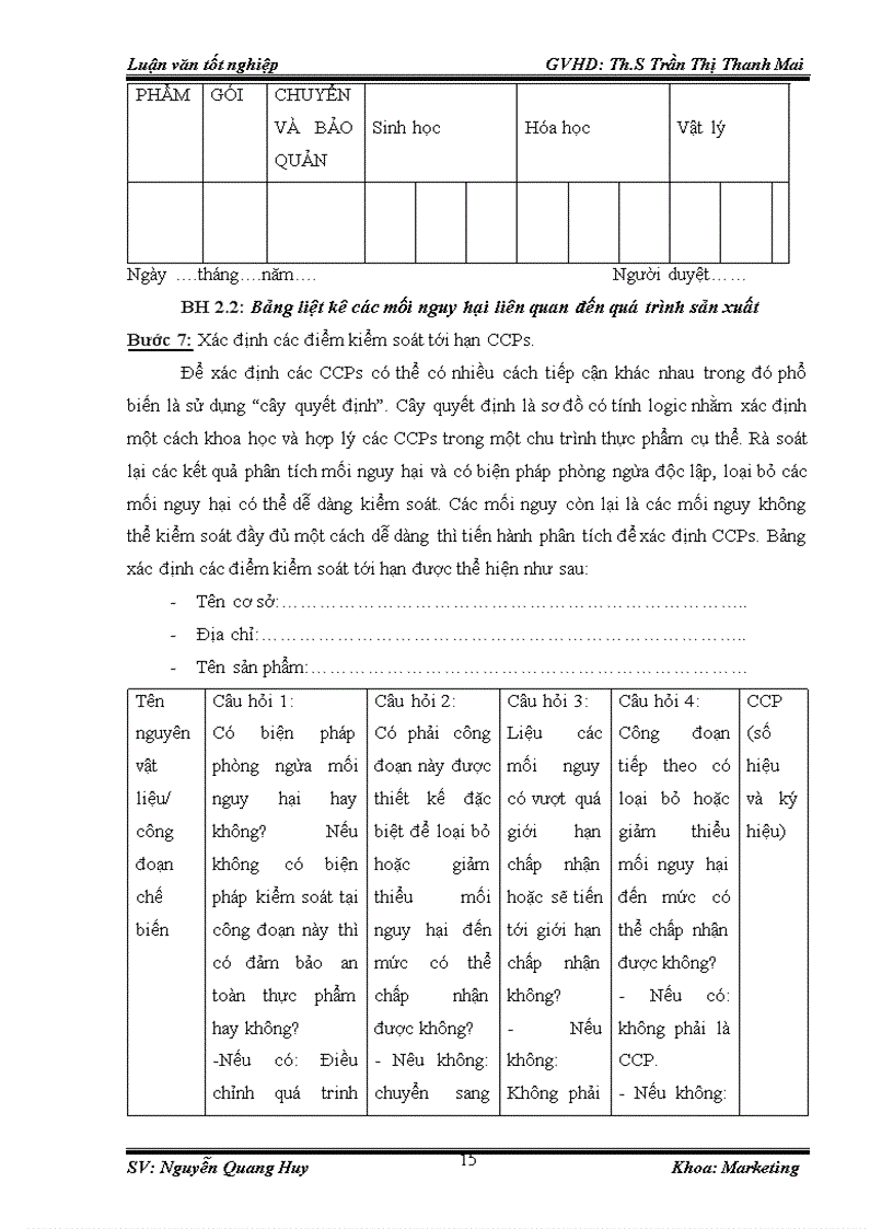 image for page Tăng cường hiệu lực hệ thống quản lý chất lượng theo HACCP tại công ty TNHH chế biến hoa quả Hồng Lam 1