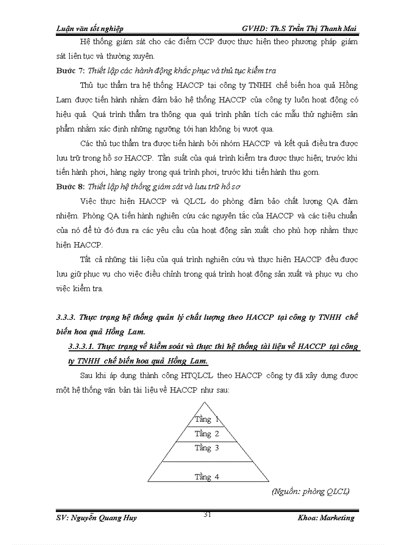 image for page Tăng cường hiệu lực hệ thống quản lý chất lượng theo HACCP tại công ty TNHH chế biến hoa quả Hồng Lam 1