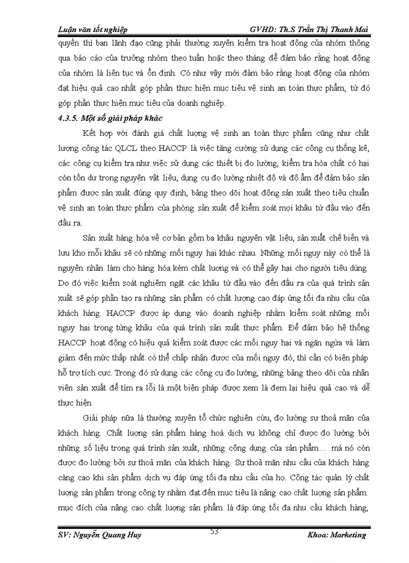 image for page Tăng cường hiệu lực hệ thống quản lý chất lượng theo HACCP tại công ty TNHH chế biến hoa quả Hồng Lam 1