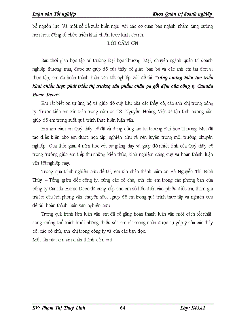 image for page Tăng cường hiệu lực triển khai chiến lược phát triển thị trường sản phẩm chăn ga gối đệm của công ty canada home deco