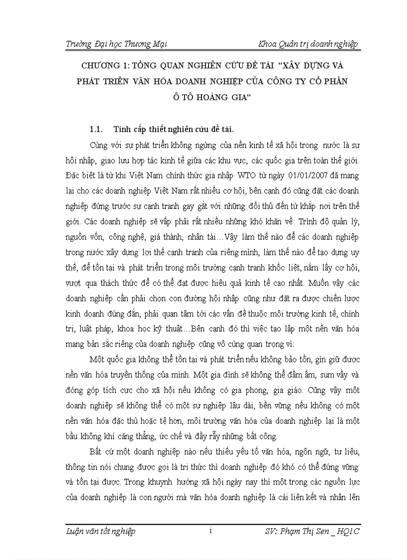 image for page Xây dựng và phát triển văn hóa doanh nghiệp của công ty cổ phần ô tô Hoàng Gia 1