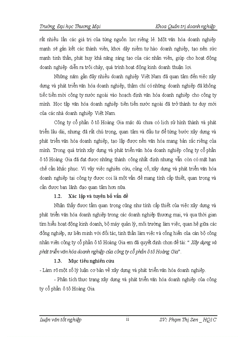 image for page Xây dựng và phát triển văn hóa doanh nghiệp của công ty cổ phần ô tô Hoàng Gia 1