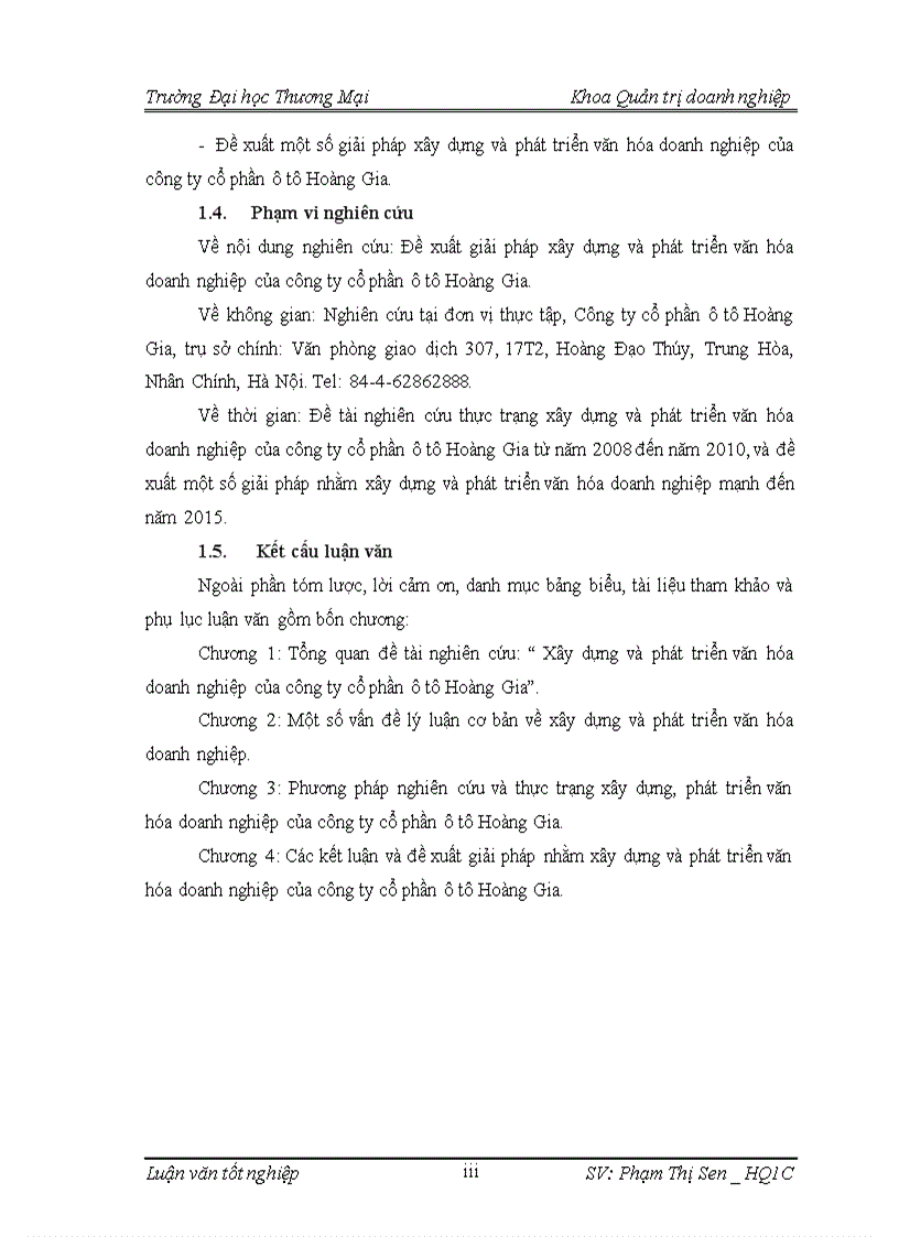 image for page Xây dựng và phát triển văn hóa doanh nghiệp của công ty cổ phần ô tô Hoàng Gia 1