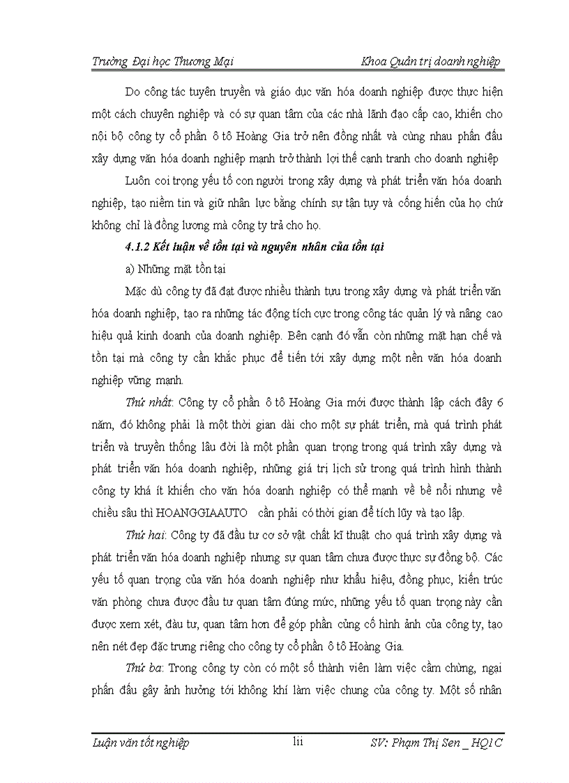 image for page Xây dựng và phát triển văn hóa doanh nghiệp của công ty cổ phần ô tô Hoàng Gia 1