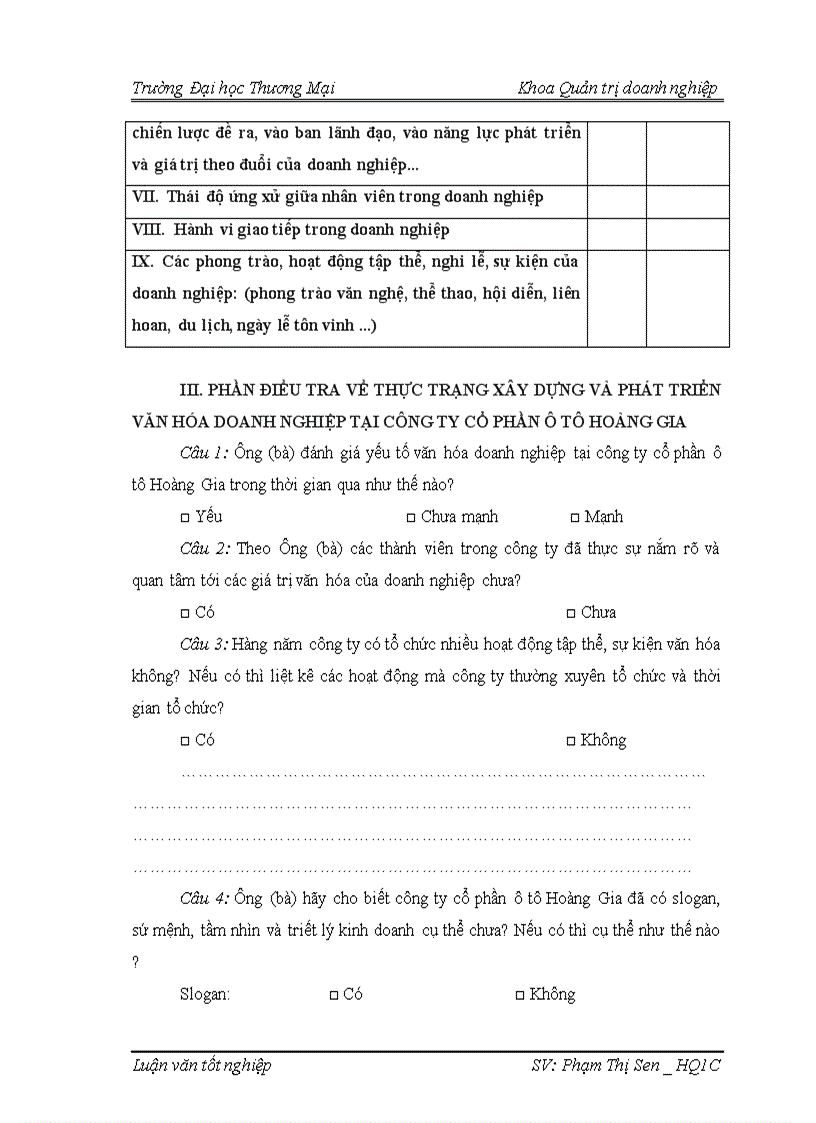 image for page Xây dựng và phát triển văn hóa doanh nghiệp của công ty cổ phần ô tô Hoàng Gia 1