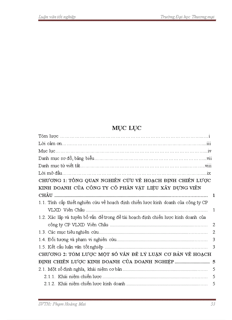 image for page Hoạch định chiến lược kinh doanh của công ty cổ phần vật liệu xây dựng viên châu