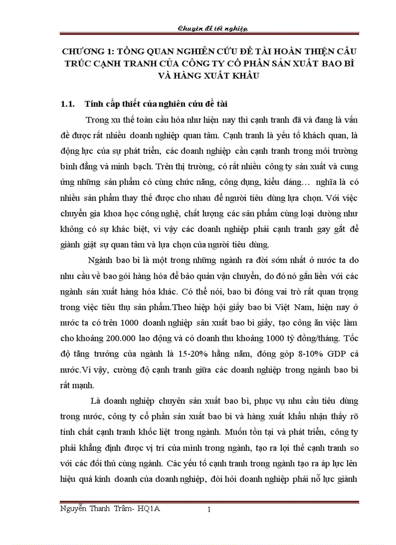 image for page Hoàn thiện phân tích cấu trúc cạnh tranh của công ty cổ phần sản xuất bao bì và hàng xuất khẩu 1