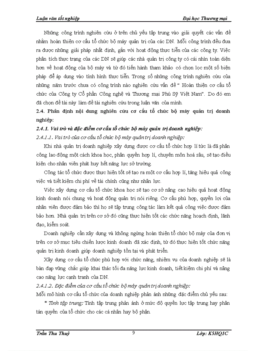 image for page Hoàn thiện cơ cấu tổ chức của Công ty Cổ phần Công nghệ và Thương mại Phú Sỹ Việt Nam 1