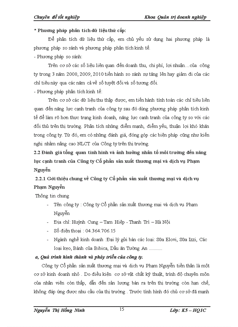 image for page Nâng cao năng lực cạnh tranh của Công ty Cổ phần sản xuất thương mại và dịch vụ Phạm Nguyên 1