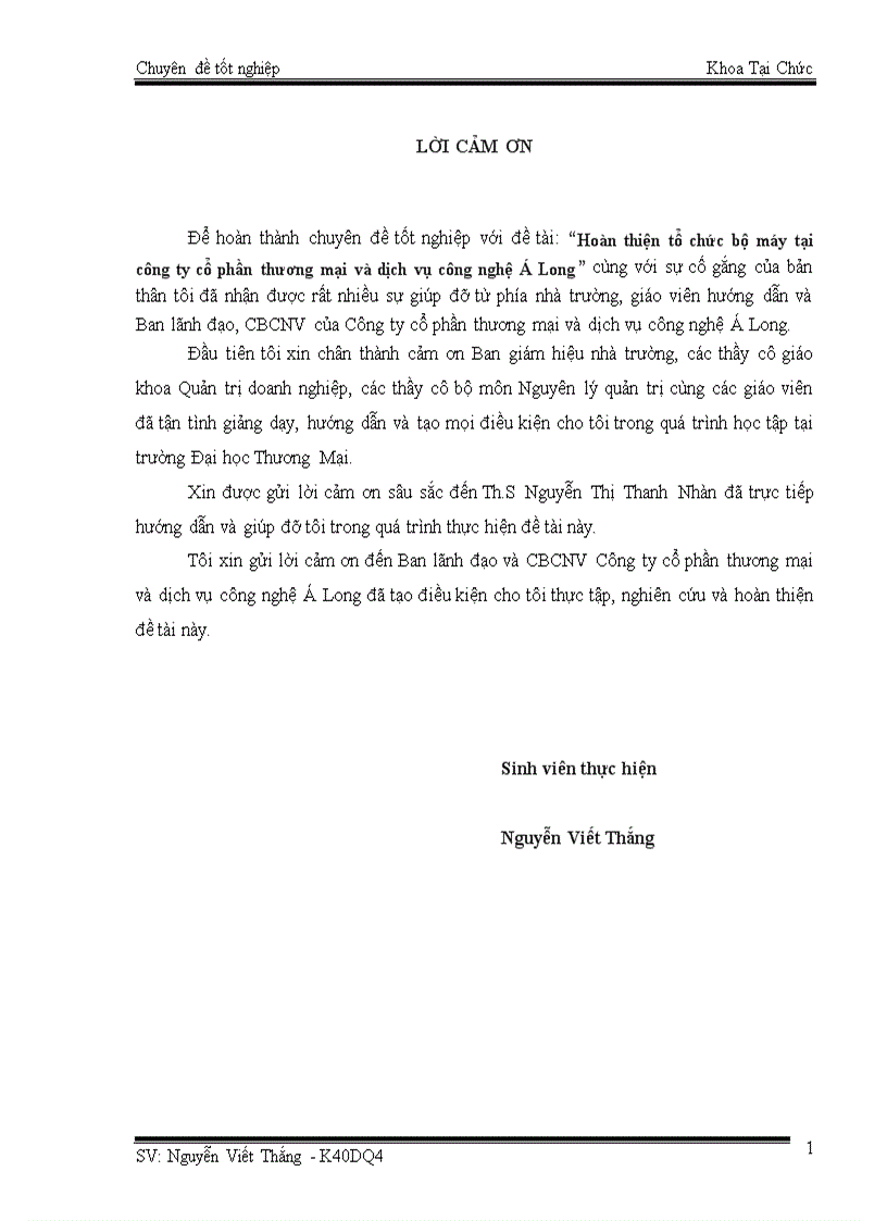 image for page Hoàn thiện tổ chức bộ máy tại công ty cổ phần thương mại và dịch vụ công nghệ Á Long 1