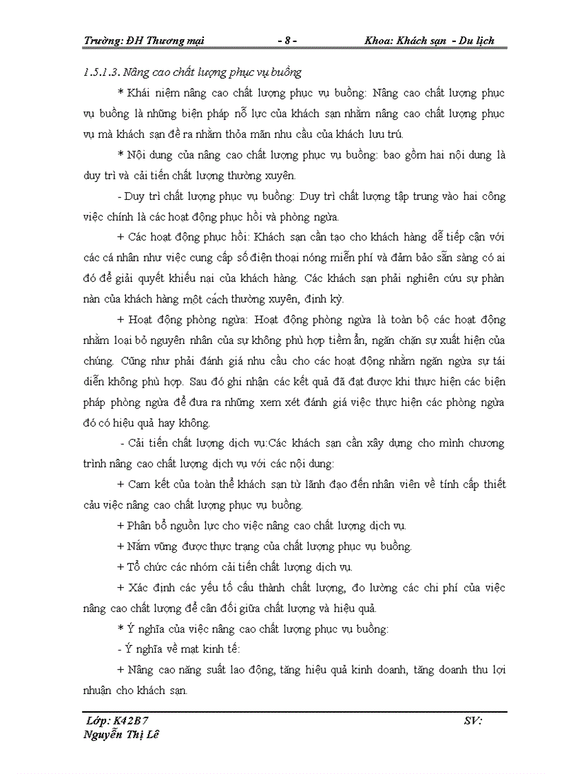 image for page Giải pháp nâng cao chất lượng phục vụ tại bộ phận buồng Khách sạn Anise 1