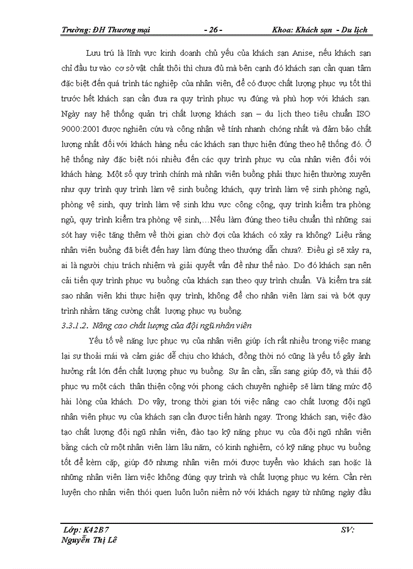 image for page Giải pháp nâng cao chất lượng phục vụ tại bộ phận buồng Khách sạn Anise 1