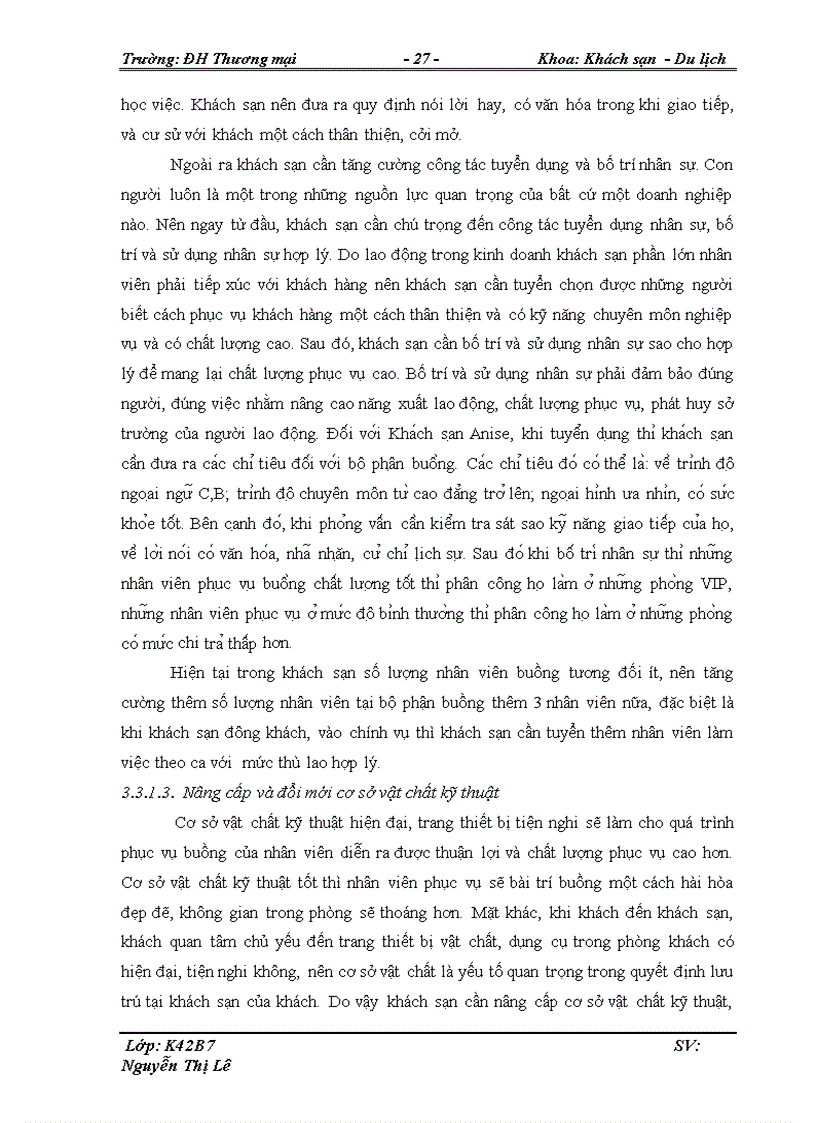 image for page Giải pháp nâng cao chất lượng phục vụ tại bộ phận buồng Khách sạn Anise 1