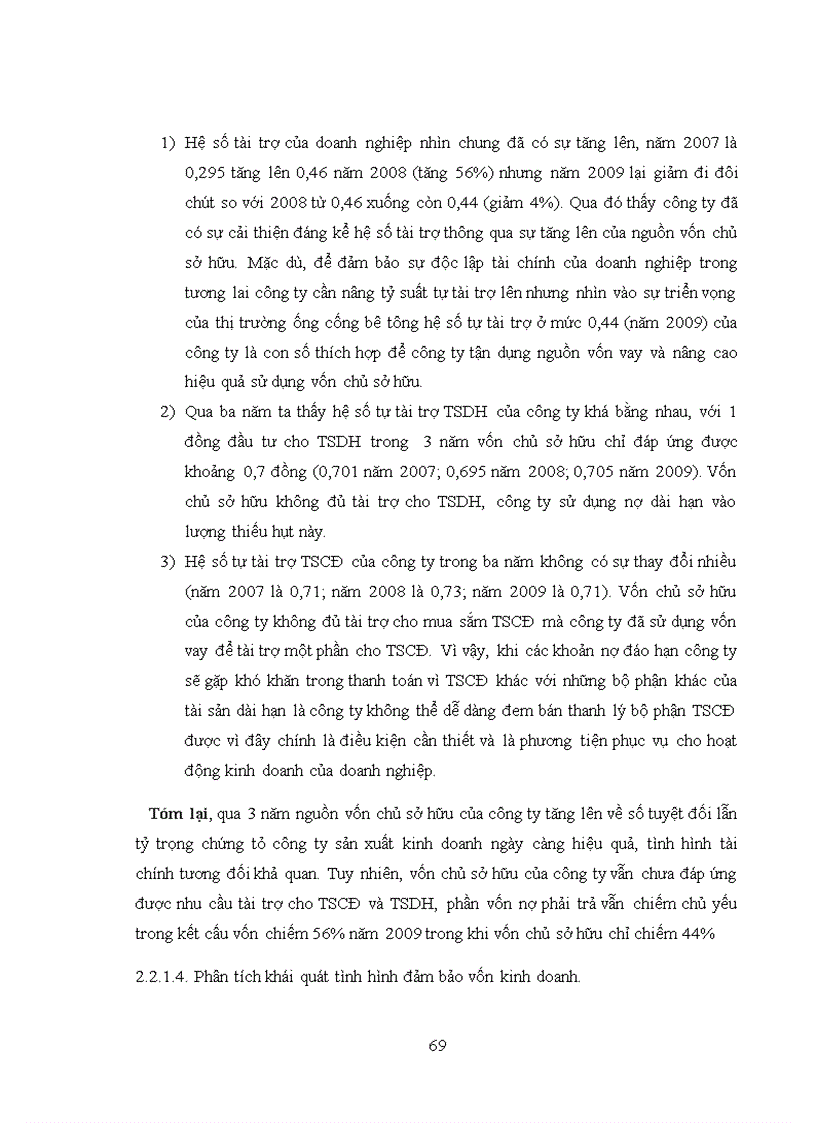 image for page Phân tích tình hình tài chính tại công ty cổ phần vật liệu xây dựng sông đáy