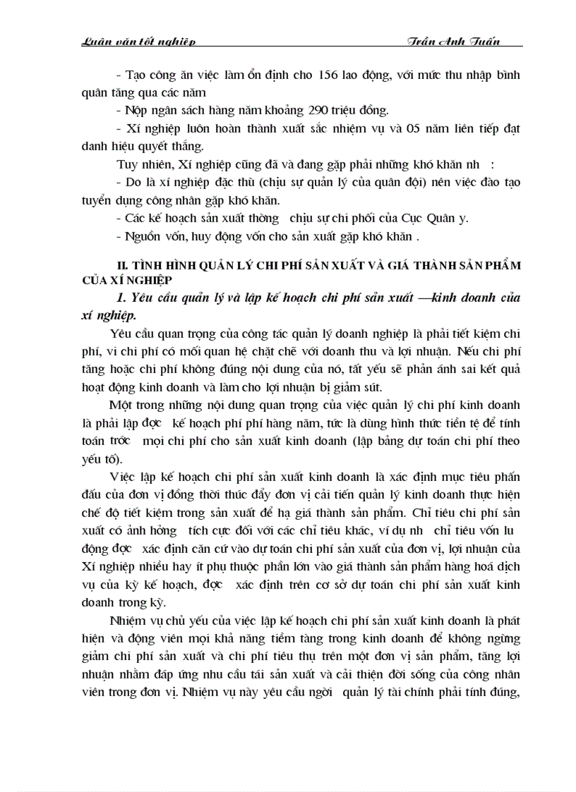 image for page Phương hướng và biện pháp quản lý chi phí và giá thành sản phẩm ở Xí nghiệ Thiết bị Y tế 130 Bộ Quốc phòng