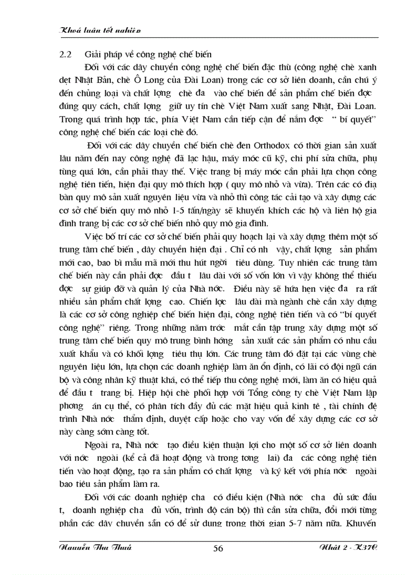 image for page Vài nét về thị trường chè và tình hình sản xuất chế biến xuất khẩu mặt hàng này ở Việt Nam những năm gần đây