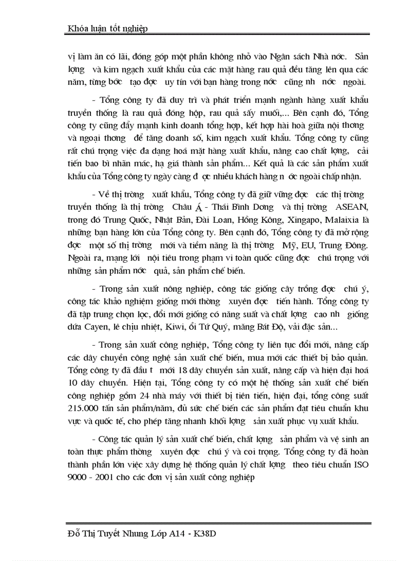 image for page Hoạt động xuất khẩu rau quả của Tổng công ty Rau quả Nông sản Việt Nam Thực trạng và giải pháp 1