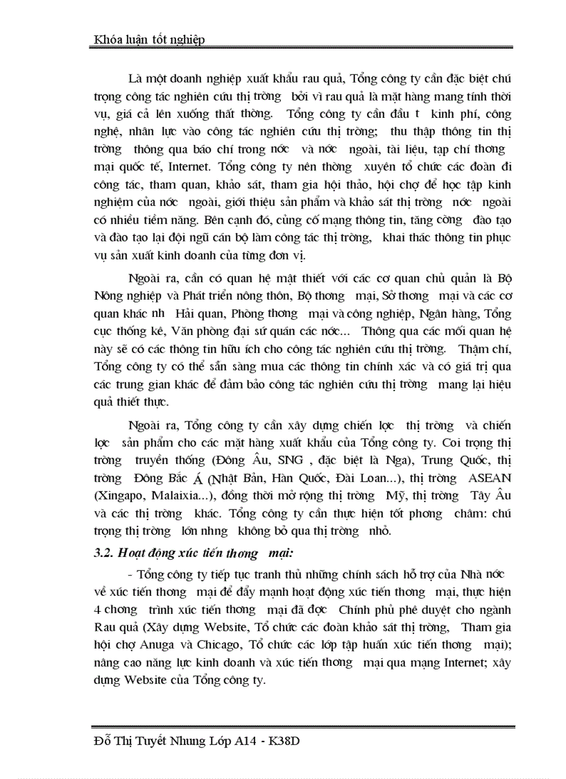 image for page Hoạt động xuất khẩu rau quả của Tổng công ty Rau quả Nông sản Việt Nam Thực trạng và giải pháp 1