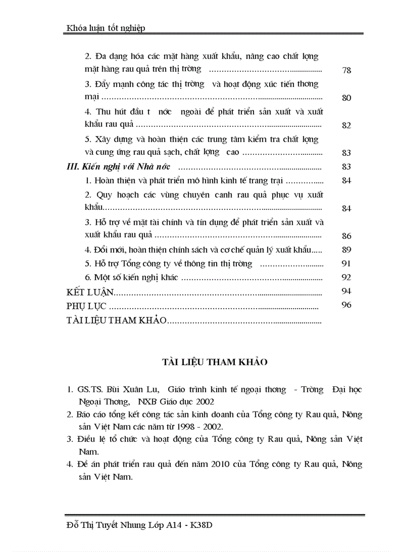 image for page Hoạt động xuất khẩu rau quả của Tổng công ty Rau quả Nông sản Việt Nam Thực trạng và giải pháp 1