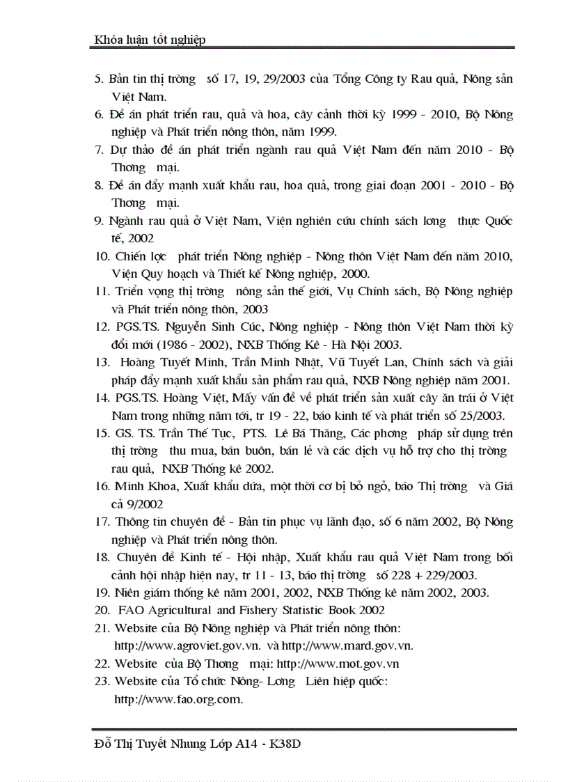 image for page Hoạt động xuất khẩu rau quả của Tổng công ty Rau quả Nông sản Việt Nam Thực trạng và giải pháp 1