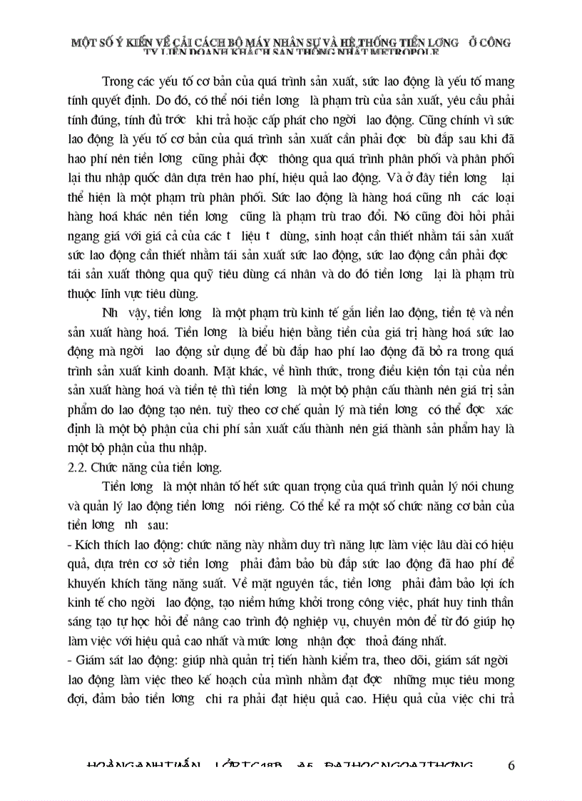 image for page Một số vấn đề về cải cách hệ thống quản lý nhân sự và hệ thống tiền lương trong các nhà hàng và khách sạn