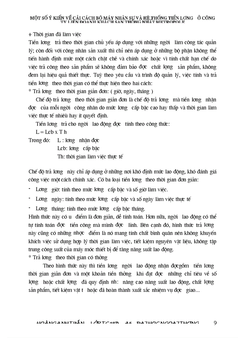 image for page Một số vấn đề về cải cách hệ thống quản lý nhân sự và hệ thống tiền lương trong các nhà hàng và khách sạn