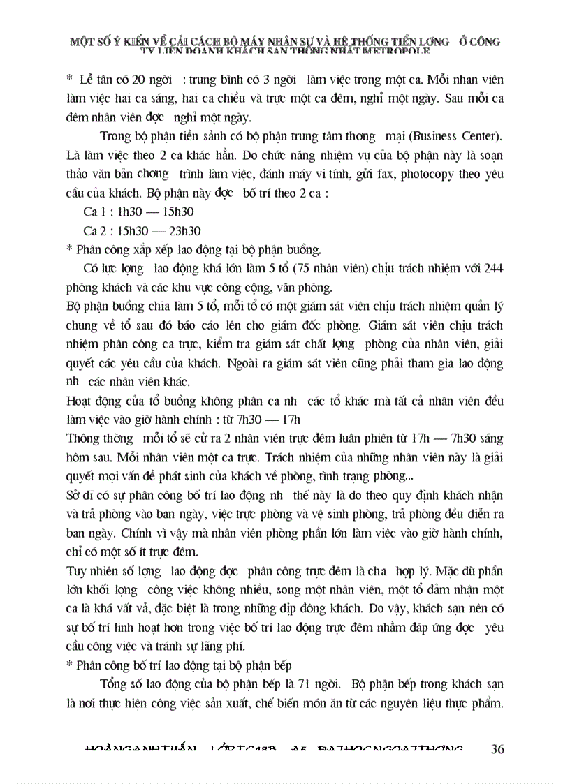 image for page Một số vấn đề về cải cách hệ thống quản lý nhân sự và hệ thống tiền lương trong các nhà hàng và khách sạn