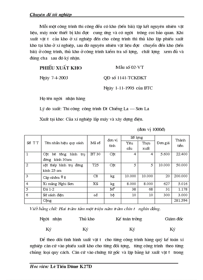 image for page Kế toán tập hợp chi phí sản xuất và tính giá thành sản phẩm trong quá trình thực tập của Xí nghiệp lắp máy và xây dựng điện