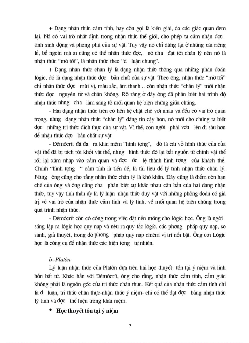 image for page Trình bày so sánh giữa học thuyết triết học Đêmôcrít và học thuyết triết học Platon