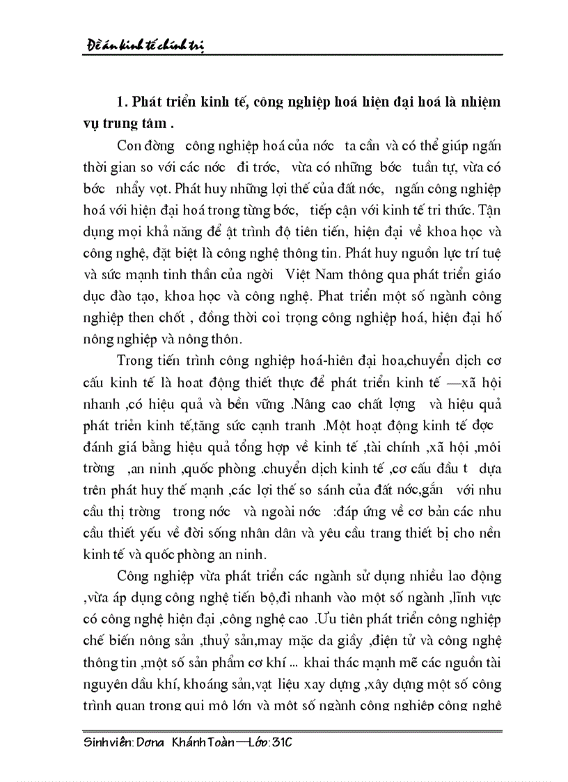 image for page Chuyển đổi cơ cấu kinh tế trong tiến trình công nghiệp hoá hiện đại hoá ở nước ta hiện nay