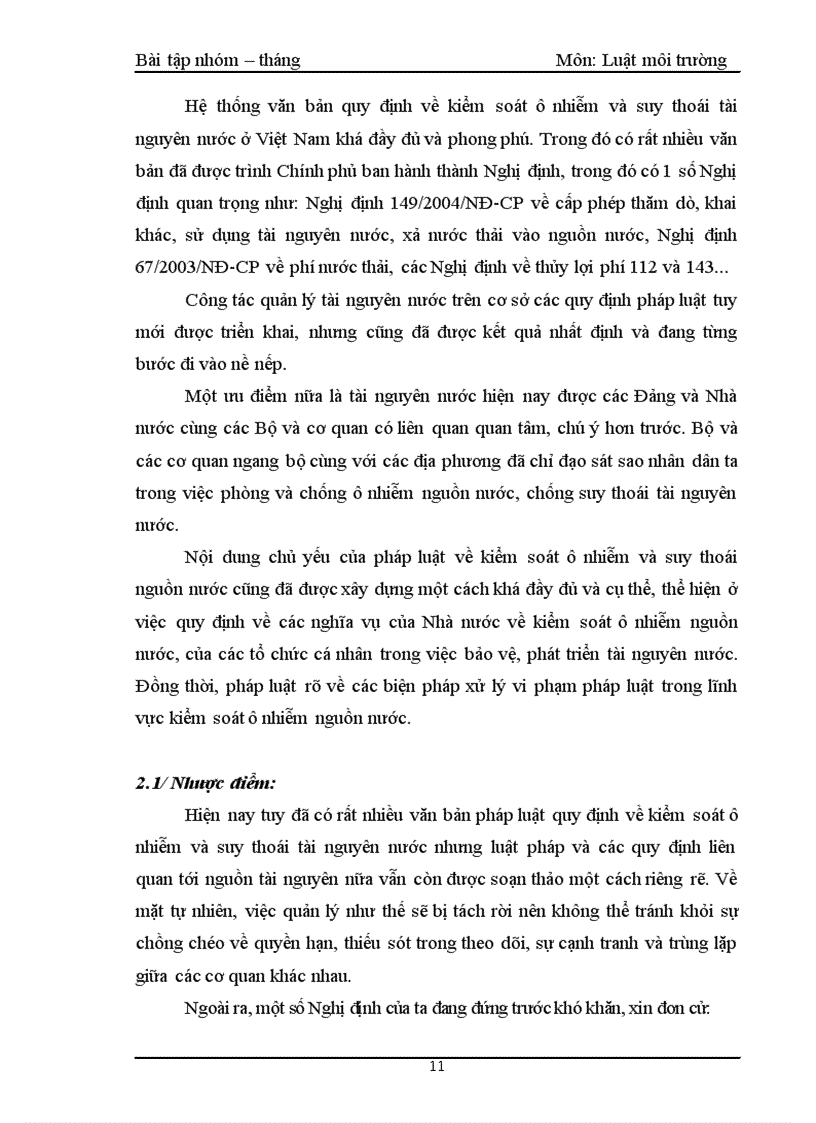 image for page Đánh giá thực tiễn áp dụng pháp luật về việc kiểm soát ô nhiễm và suy thoái tài nguyên nước tại Việt Nam