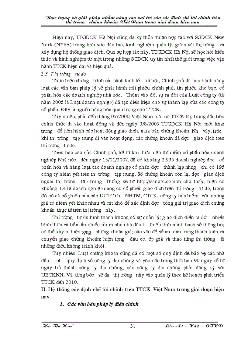 image for page Thực trạng và và giải pháp nhằm nâng cao vai trò của các định chế tài chính trên thị trường chứng khoán Việt Nam trong giai đoạn hiện nay